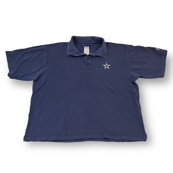 Reebok Vintage Dallas Cowboy Polo Size Extra Large - Picture 1 of 5